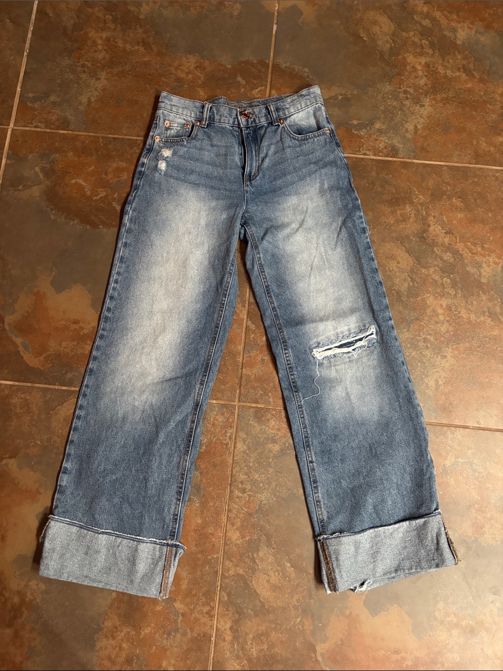 Limited Too Light Blue Distressed Kids Jeans